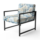 Scandinavian Winter Landscape - Cottage Accent Slipper Chair