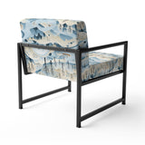 Scandinavian Winter Landscape - Cottage Accent Slipper Chair