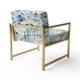 Scandinavian Winter Landscape - Cottage Accent Slipper Chair