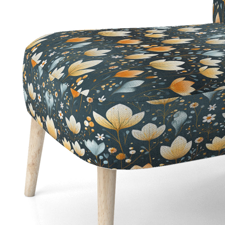 Scandinavian Botanical Collage - Bohemian Arm Chair