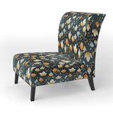 Scandinavian Botanical Collage - Bohemian Arm Chair