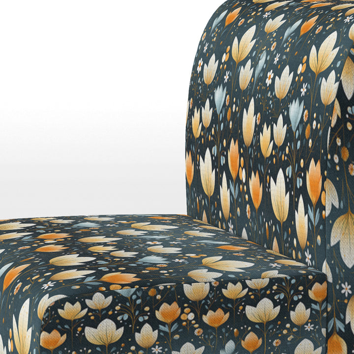Scandinavian Botanical Collage - Bohemian Arm Chair
