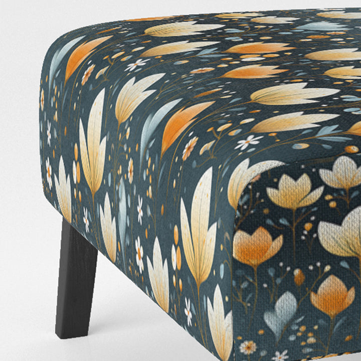 Scandinavian Botanical Collage - Bohemian Arm Chair