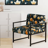 Scandinavian Botanical Collage - Bohemian Arm Chair