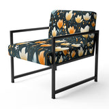 Scandinavian Botanical Collage - Bohemian Arm Chair