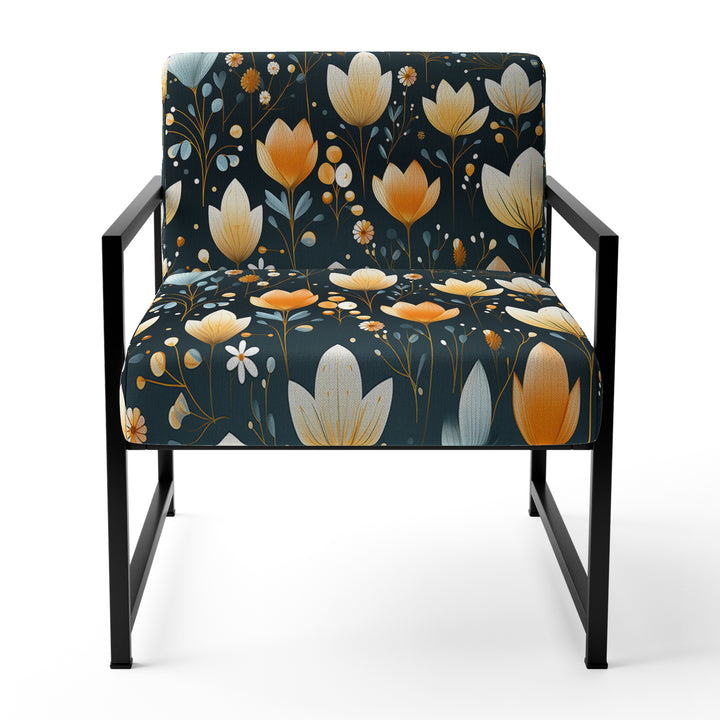 Scandinavian Botanical Collage - Bohemian Arm Chair