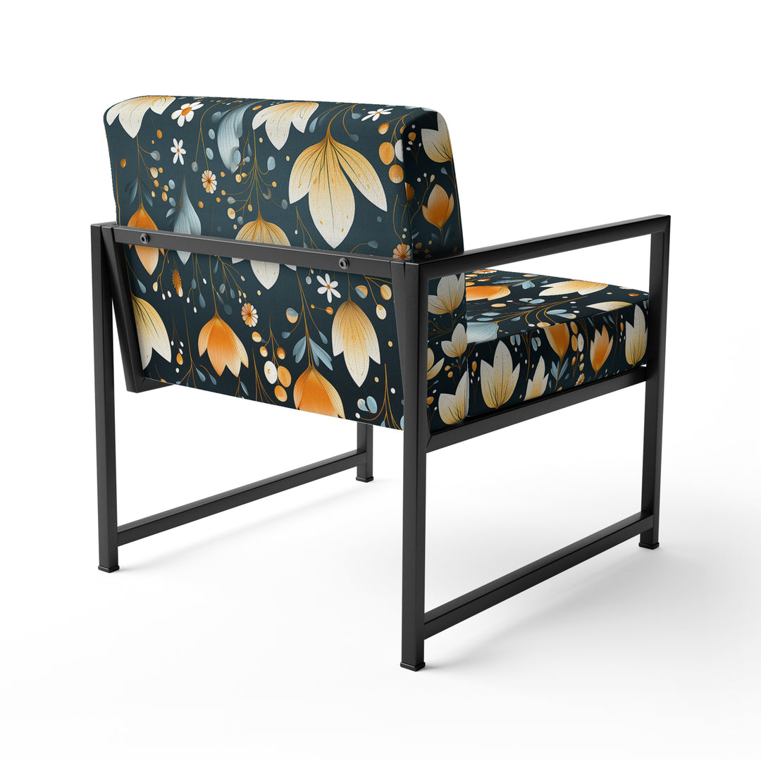 Scandinavian Botanical Collage - Bohemian Arm Chair