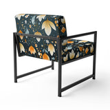 Scandinavian Botanical Collage - Bohemian Arm Chair
