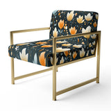 Scandinavian Botanical Collage - Bohemian Arm Chair