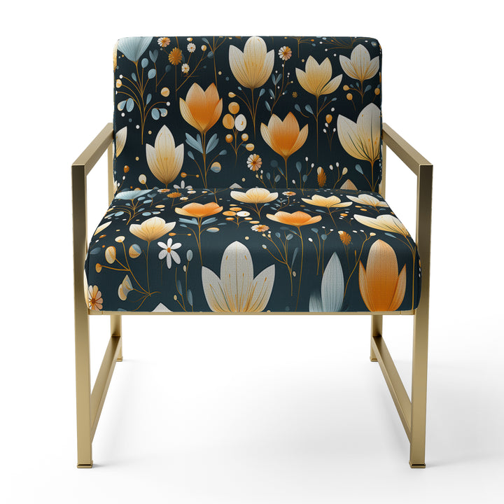 Scandinavian Botanical Collage - Bohemian Arm Chair