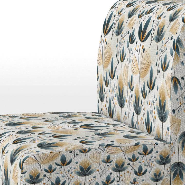 Scandinavian Yellow And White Collage - Bohemian Arm Chair
