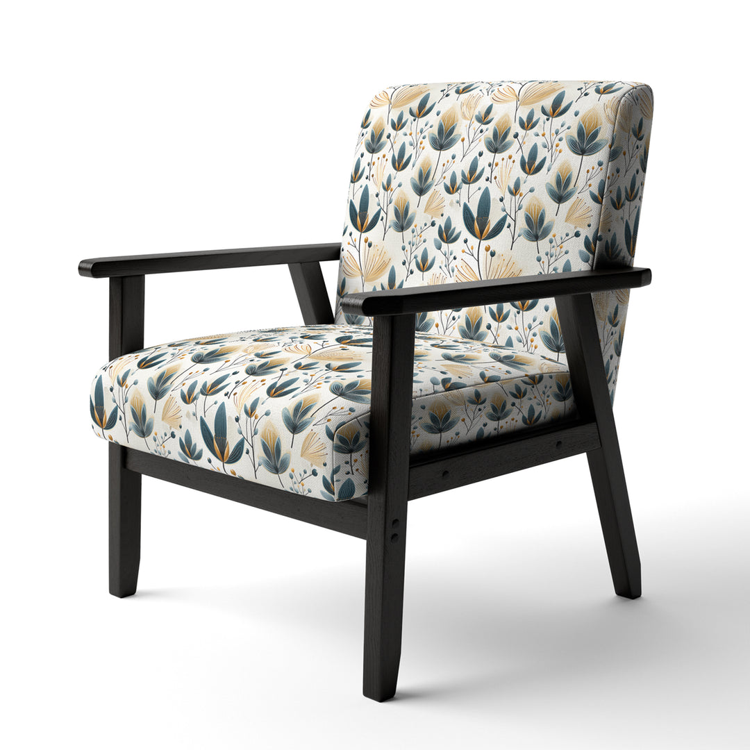 Scandinavian Yellow And White Collage - Bohemian Arm Chair