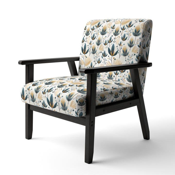 Scandinavian Yellow And White Collage - Bohemian Arm Chair