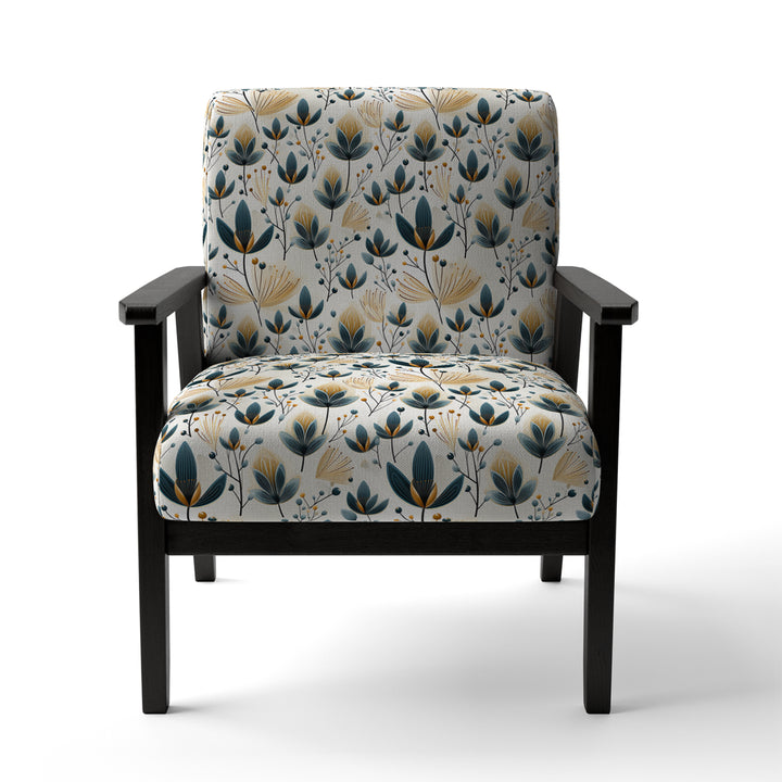 Scandinavian Yellow And White Collage - Bohemian Arm Chair