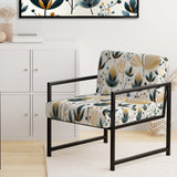 Scandinavian Yellow And White Collage - Bohemian Arm Chair