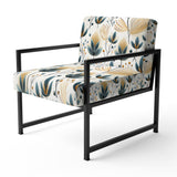 Scandinavian Yellow And White Collage - Bohemian Arm Chair