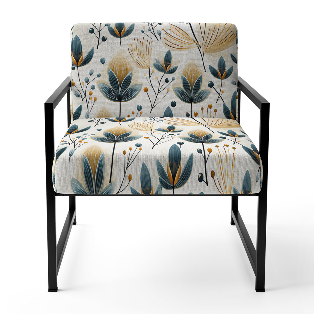 Scandinavian Yellow And White Collage - Bohemian Arm Chair