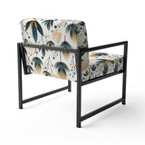Scandinavian Yellow And White Collage - Bohemian Arm Chair