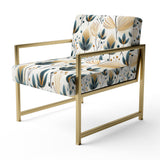 Scandinavian Yellow And White Collage - Bohemian Arm Chair