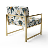 Scandinavian Yellow And White Collage - Bohemian Arm Chair