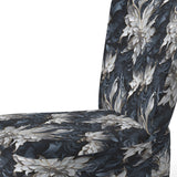 White And Silver Sphinx Paisley - Glam Accent Side Chair