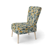 Yellow And Teal Natural Botanical Harmony - Bohemian Arm Chair