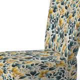 Yellow And Teal Natural Botanical Harmony - Bohemian Arm Chair