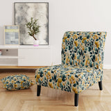 Yellow And Teal Natural Botanical Harmony - Bohemian Arm Chair