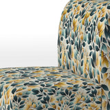 Yellow And Teal Natural Botanical Harmony - Bohemian Arm Chair