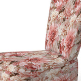 Pink And White Carnation Blossoming Grace - Cottage Accent Slipper Chair