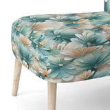White And Green Coastal Escape - Upholstered Nautical Accent Chairs