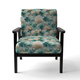 White And Green Coastal Escape - Upholstered Nautical Accent Chairs