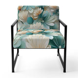 White And Green Coastal Escape - Upholstered Nautical Accent Chairs