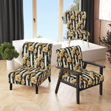 Nautical Charm Striped Floral Pattern - Vintage Accent Side Chair