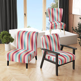 Vibrant Pink Striped Harmony Pattern - Modern Arm Chair