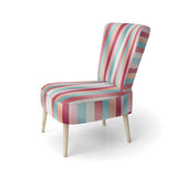 Vibrant Pink Striped Harmony Pattern - Modern Arm Chair