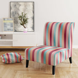 Vibrant Pink Striped Harmony Pattern - Modern Arm Chair