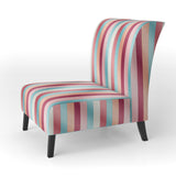 Vibrant Pink Striped Harmony Pattern - Modern Arm Chair