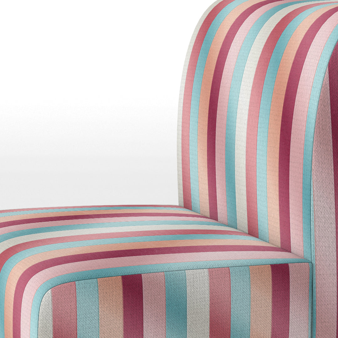 Vibrant Pink Striped Harmony Pattern - Modern Arm Chair