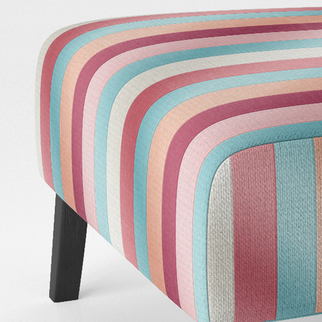 Vibrant Pink Striped Harmony Pattern - Modern Arm Chair