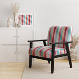 Vibrant Pink Striped Harmony Pattern - Modern Arm Chair