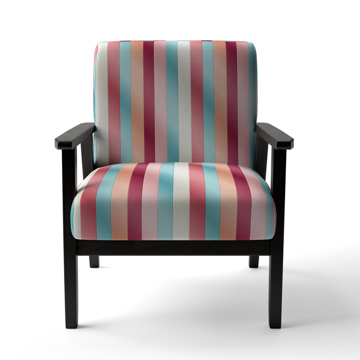 Vibrant Pink Striped Harmony Pattern - Modern Arm Chair