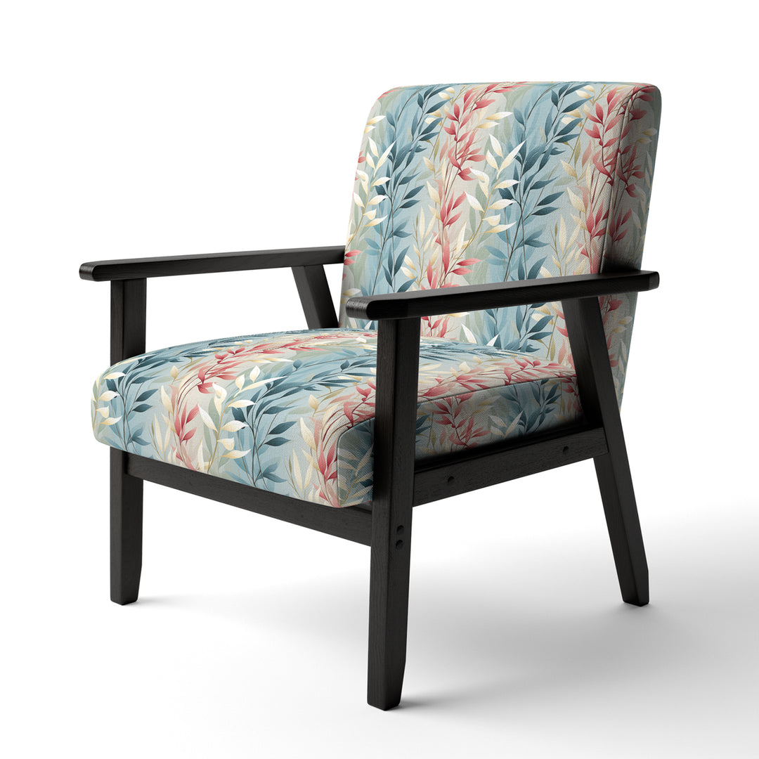 Natures Botanical Ferns Jungle Harmony - Bohemian Accent Slipper Chair