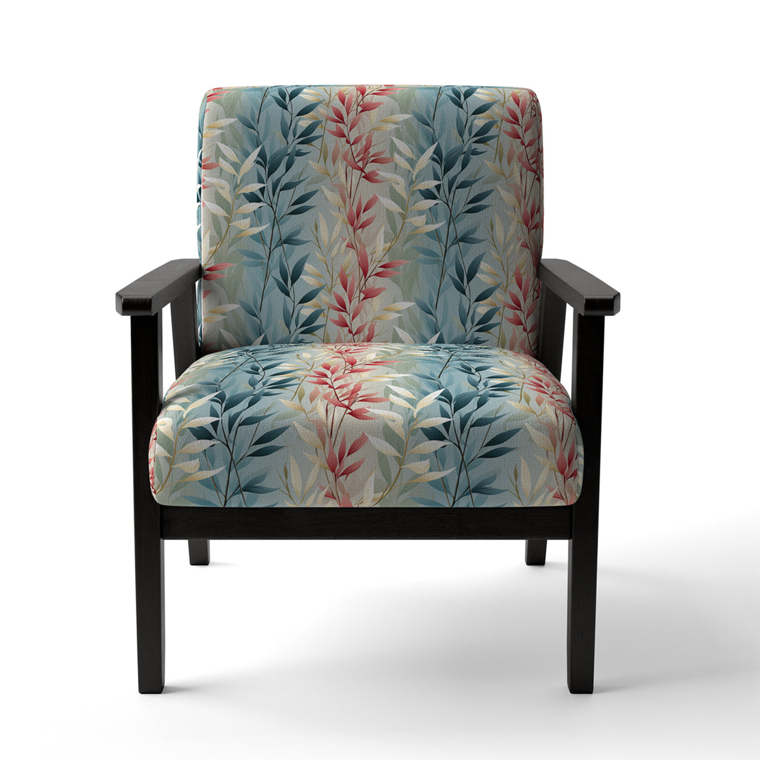 Natures Botanical Ferns Jungle Harmony - Bohemian Accent Slipper Chair