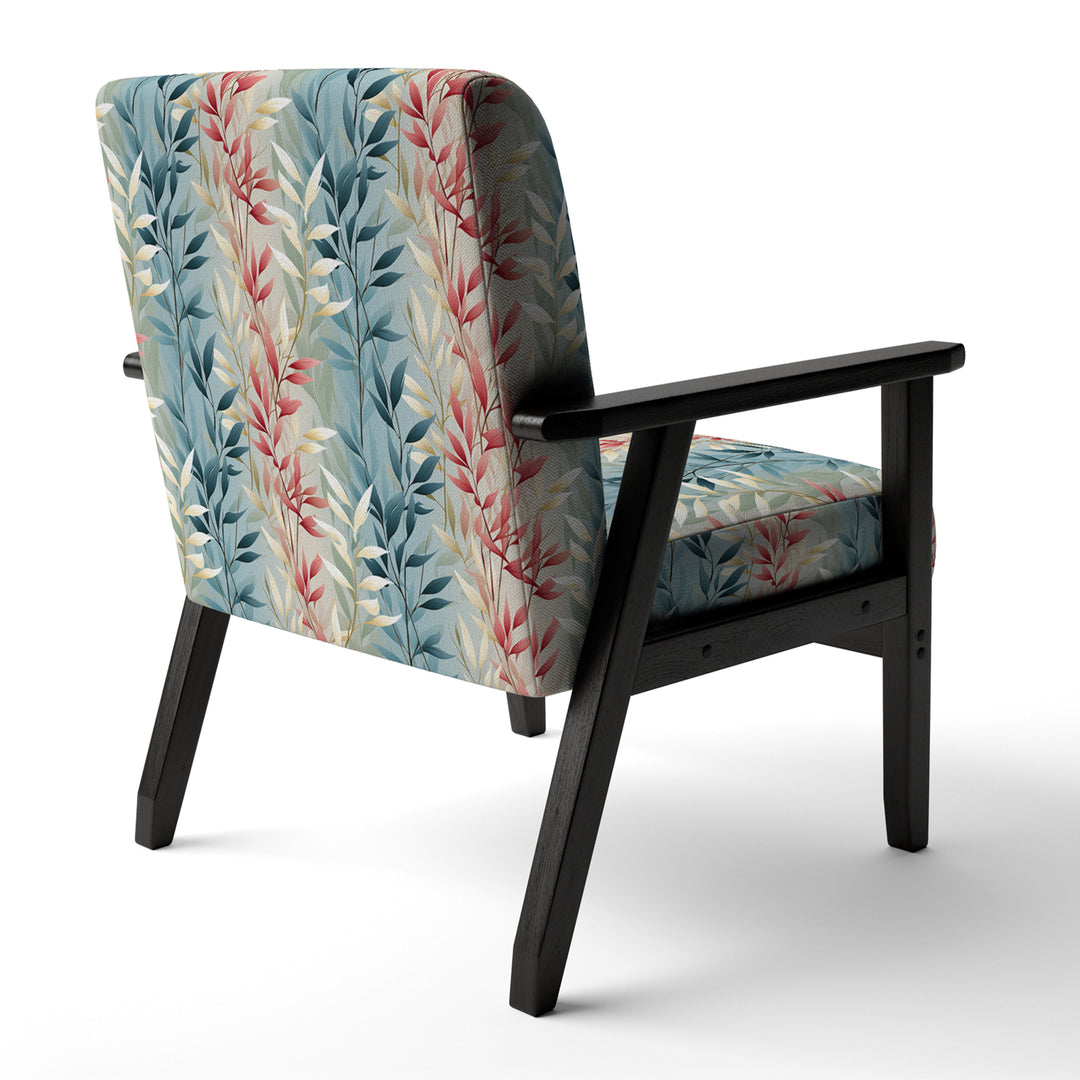 Natures Botanical Ferns Jungle Harmony - Bohemian Accent Slipper Chair