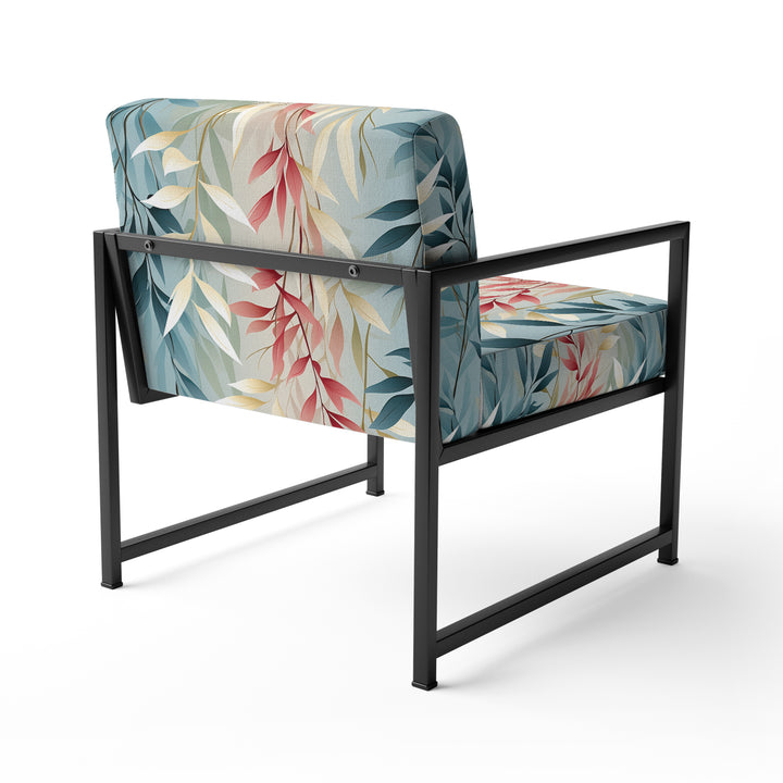 Natures Botanical Ferns Jungle Harmony - Bohemian Accent Slipper Chair