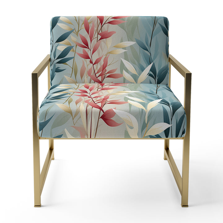 Natures Botanical Ferns Jungle Harmony - Bohemian Accent Slipper Chair