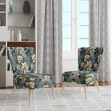White And Gold Elegant Flowers Delight - Cottage Arm Chair
