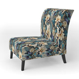 White And Gold Elegant Flowers Delight - Cottage Arm Chair