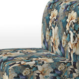 White And Gold Elegant Flowers Delight - Cottage Arm Chair
